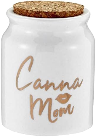 CASCADE ÁRUK FashionCraft - Canna Anya Fél Uncia (300ml) Kerámia Rejtekhely Jar, Kis Légmentes csomagolásban a Gyógynövények