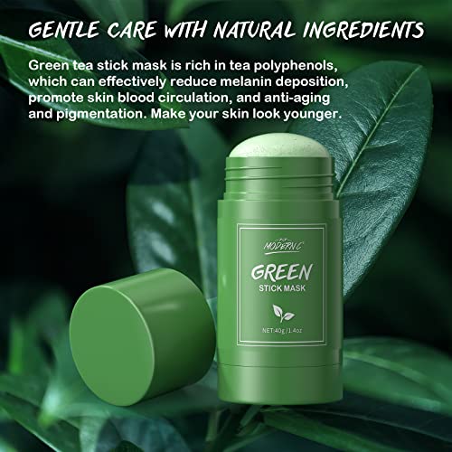 POP MODERN.C Zöld Tea Stick Maszk Mitesszer Eltávolító Maszk Mélyen Tisztító, Hidratáló, Tápláló Hidratáló Pórusok Javítani