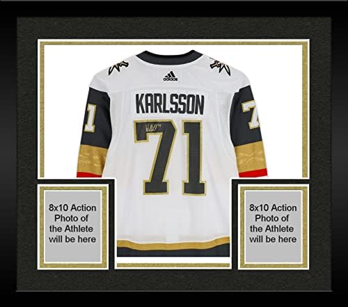 Keretes William Karlsson Vegas Arany Lovagok Dedikált Fehér Adidas Hiteles Jersey - Dedikált NHL-Mezek