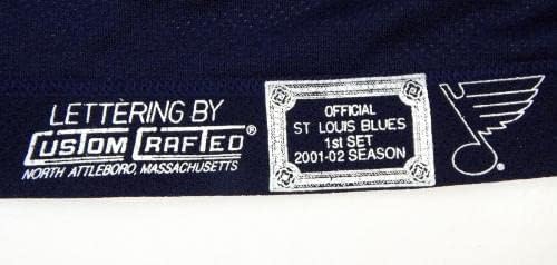 2001-02 St. Louis Blues Steve McLaren 15 Játék Kiadott Fehér Jersey DP12345 - Játék Használt NHL-Mezek