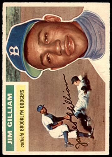 1956 Topps 280 Jim Gilliam Brooklyn Dodgers (Baseball Kártya) VG/EX+ Dodgers