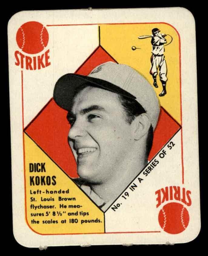 1951 Topps 19 Dick Kokos St. Louis Browns (Baseball Kártya) EX/MT Browns