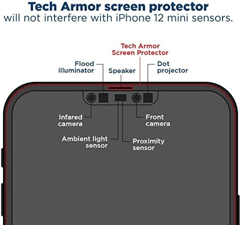 Tech Páncél Golyóálló Üveg Screen Protector Célja, hogy az Apple az ÚJ iPhone-12 mini 5.4 Inch 3 Csomag Edzett Üveg 2020
