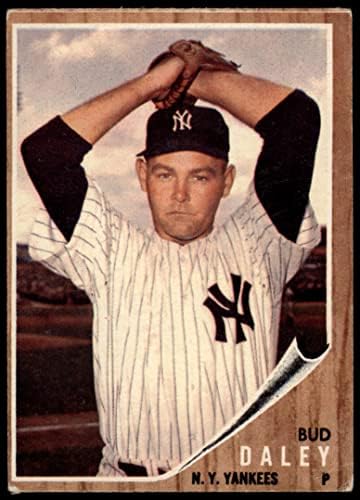 1962 Topps 376 Bud Daley New York Yankees (Baseball Kártya) JÓ Yankees