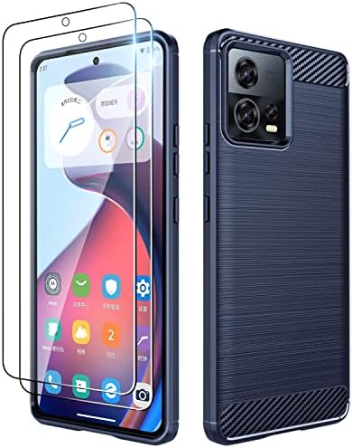 Dzxouui a Motorola Moto S30 Pro Case/Motorola Moto Edge 30 Fúziós Ügyben, 2 Db képernyővédő fólia, Vékony Vékony Gumi Ütésálló
