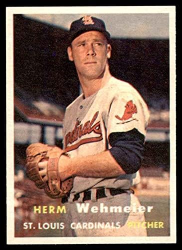 1957 Topps 81 Herm Wehmeier St. Louis Cardinals (Baseball Kártya) NM Bíborosok