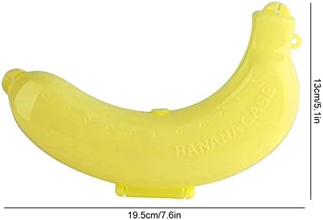 Yosoo123 Banán Védő Doboz, Aranyos, Műanyag Gyümölcs, Banán Védő Doboz Birtokos Eset Ebéd Tároló 19.5x13x4.4cm/7.6x5.1x1.7inch