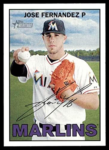 Topps 442 Jose Fernandez Miami Marlins (Baseball Kártya) NM/MT Marlins