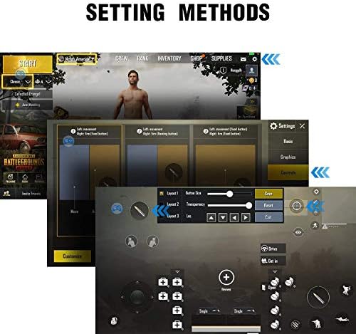 MEO Mobil Játék Vezérlő - Több Szín többszörösen összetett Mobil Ravaszt, Érzékeny Lőjj Játék Gamepad Kompatibilis iPhone/Android（Fekete